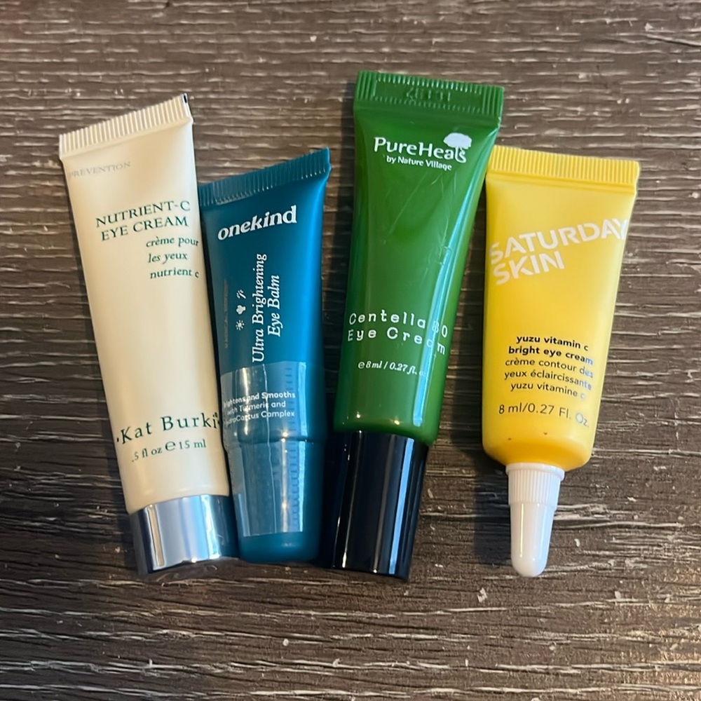 Lot of travel size eye creams NEW